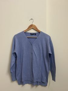 Light Blue V-Neck Cardigan