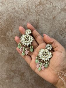 Elegant Kundan Dangler Earrings