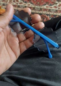 Kids Blue Rimless Cloud Sunglasses