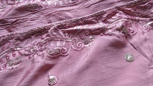Embroidered Lilac Saree