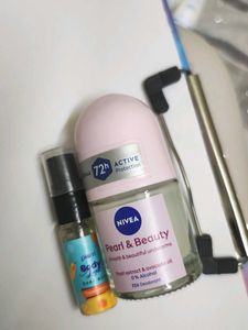 Nivea Pearl & Beauty Deodorant + Plum Body Mist