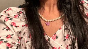 Butterfly Pearl Necklace