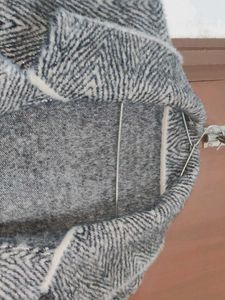 Chic Herringbone Patterned Coat
