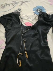Elegant Black Embroidered Kurta