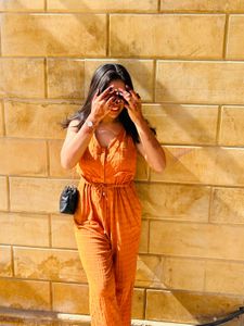 Stylish Orange Jumpsuit
