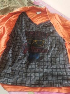 Orange &amp; Brown Casual shirt and t shir