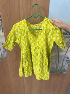 Vibrant Kurta with Floral Print