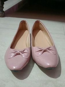 Chic Pink Bow Ballerina Flats
