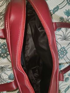 Cherry red handbag
