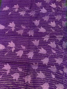 Green &amp; Purple Saree