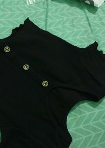 Cute Black Top woolen