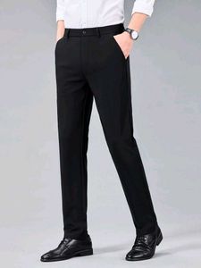 Men's Black Slim Fit Dress Pants
