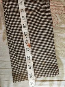 Imported Checked Woollen Trouser