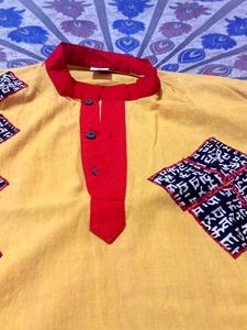 Stylish Men's Yellow Kurta