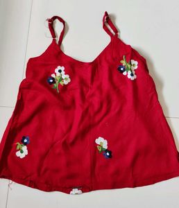 Set of 2 tops - Red Floral Tank Top