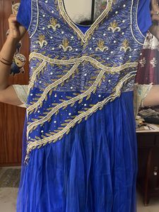 Royal Blue Embellished Ethnic Gown
