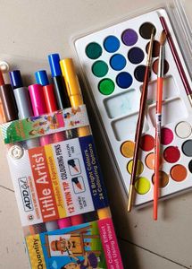 Little Artist Coloring Pens & Watercolors