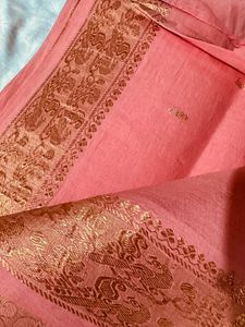 Peach Pattu Saree