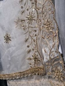 New ivory white dupatta