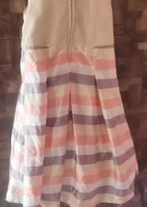 Girls Striped Party Dress