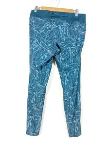 Teal Blue Printed Track Pant (Women)