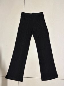 Chic Black Striped Flare Pants 🖤