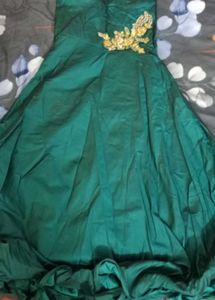 Elegant Green Embellished Gown