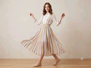 Bohemian Striped Maxi Dress