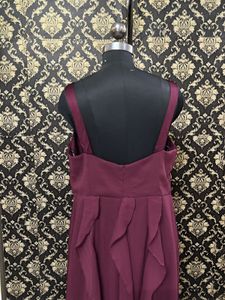 designer ruffle gown