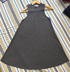 Sleeveless Ribbed Knit Dress