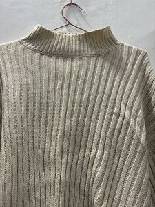 Cozy Ribbed Mock Neck Sweater