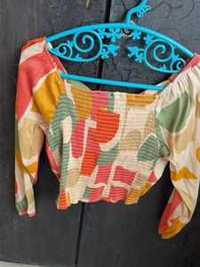 Zara Printed Crop Top