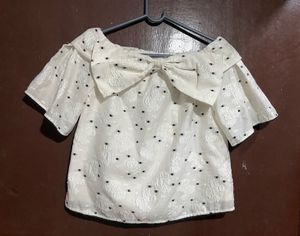 Chic Off-Shoulder Bow Top
