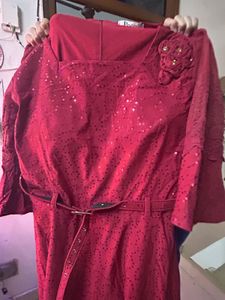 Elegant Maroon Dress