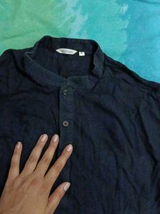 Men's Short kurta black