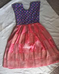 Beautiful Pink & Blue Lehenga Choli