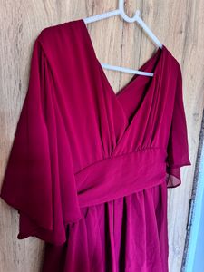 Flare Neck Cake Dress Sexy