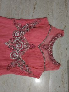 Beautiful Pink Embellished Kurta Set