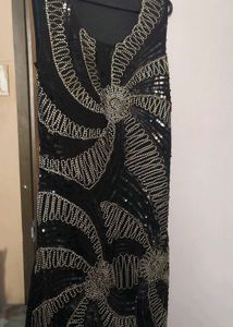 Sparkling Black Sequin Flapper Dress