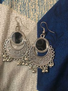 Boho Silver Mirror Earrings