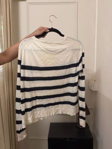 Zara Striped Long Sleeve Top