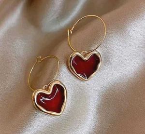 Heart Shape Hoop Earrings
