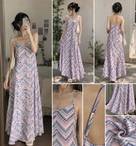 Boho Chevron Print Maxi Dress