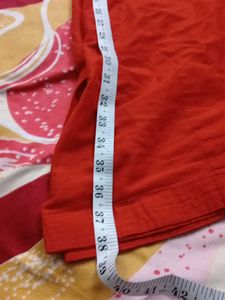 Vibrant Red Embroidered Kurta salwar