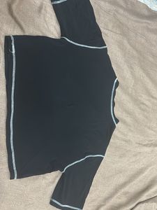 A black crop top