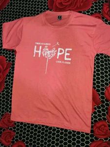 Pink 'Hope' Graphic Tee - Size M