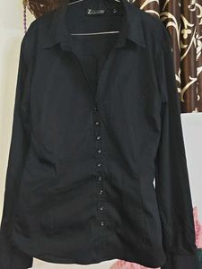 Classic Black Button-Up Shirt