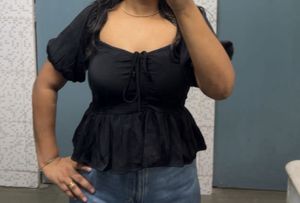 Black cute top