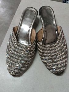 Embellished Wedge Heels