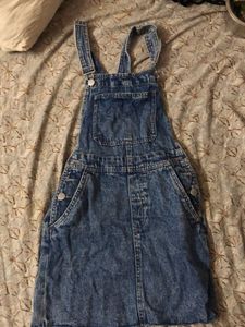 H&amp; M Denim Dungaree Jumpsuit